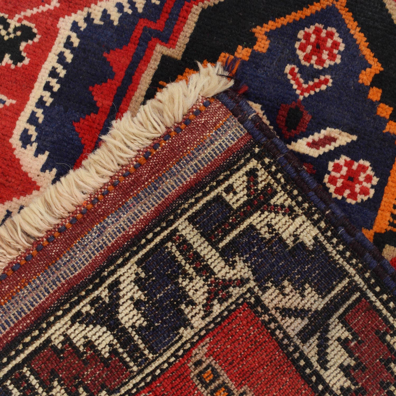 Baluchi Rug Handmade Red Prayer Design 3x5 ft