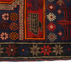 Baluchi Rug Handmade Blue Geometric 3x5 ft