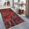 Baluchi Rug Handmade Blue Geometric 3x5 ft