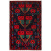 Baluchi Rug Handmade Multi Geometric 3x5 ft