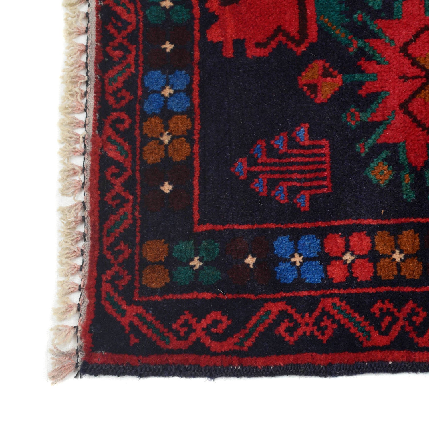 Baluchi Rug Handmade Multi Geometric 3x5 ft