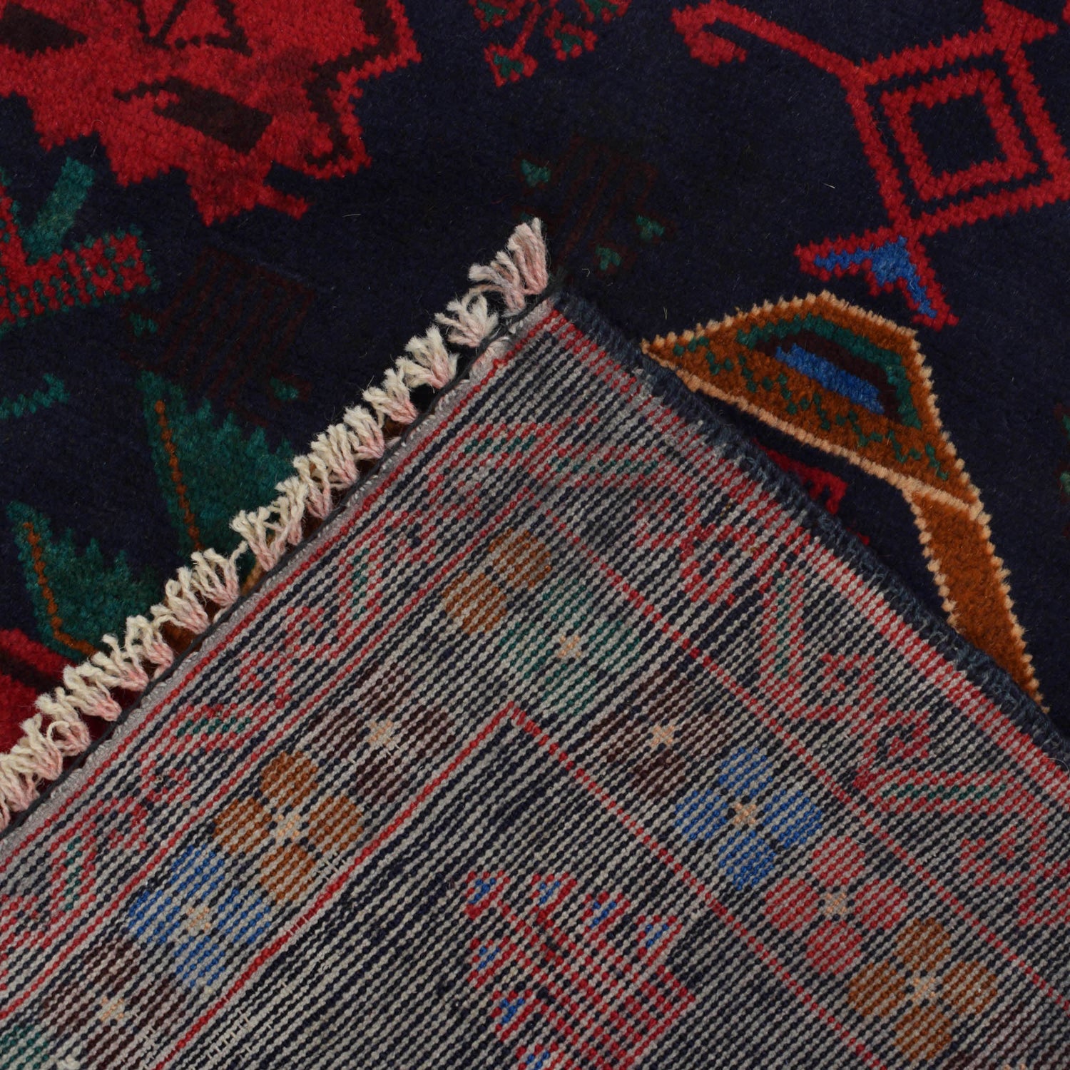Baluchi Rug Handmade Multi Geometric 3x5 ft
