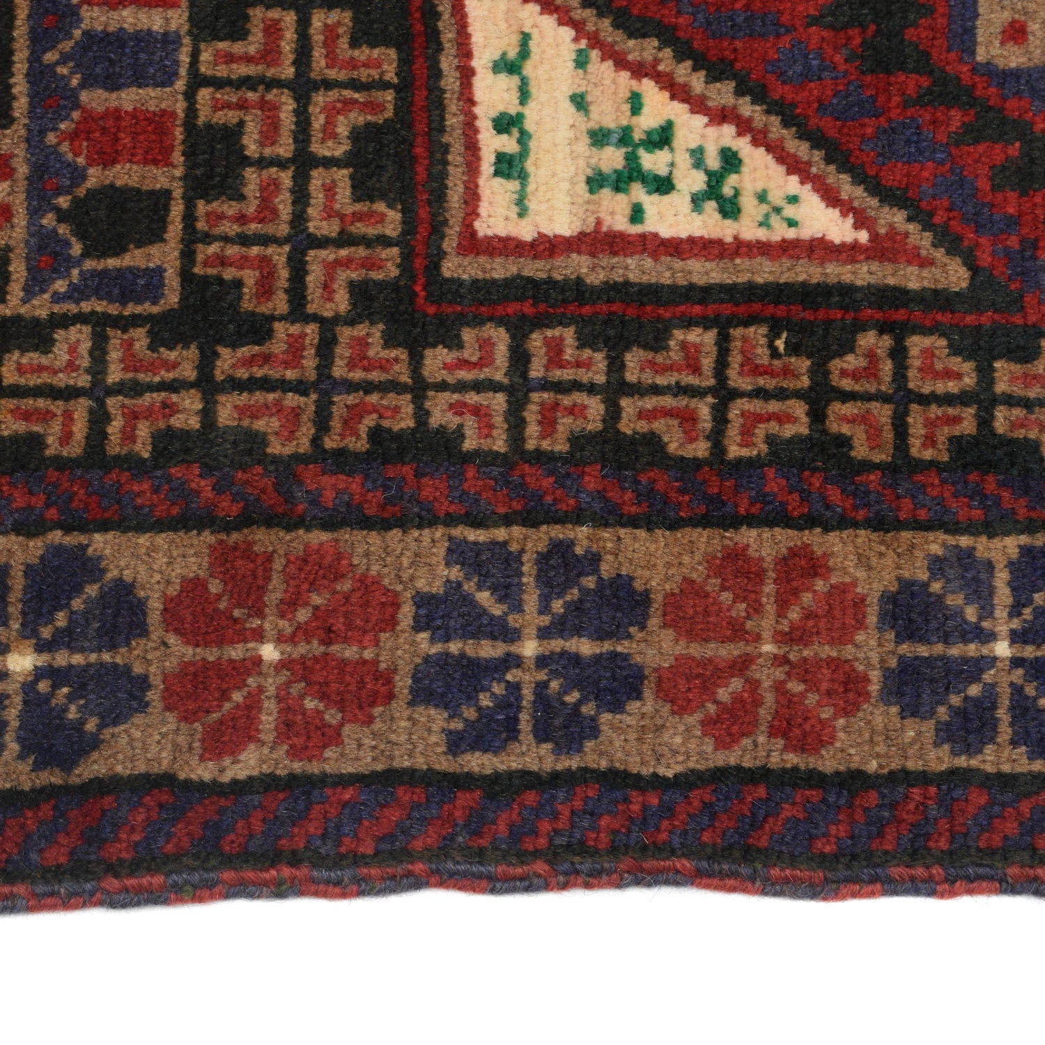 Baluchi Rug Handmade Multi Prayer Design 2x4 ft