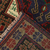 Baluchi Rug Handmade Multi Prayer Design 2x4 ft