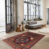 Baluchi Rug Handmade Multi Prayer Design 2x4 ft