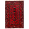 Khal Mohammadi Rug Handmade Red 3x5 ft