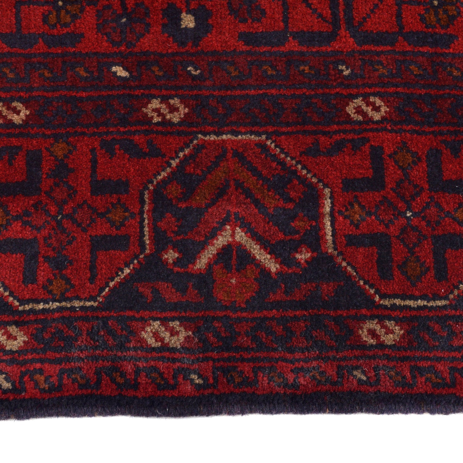 Khal Mohammadi Rug Handmade Red 3x5 ft