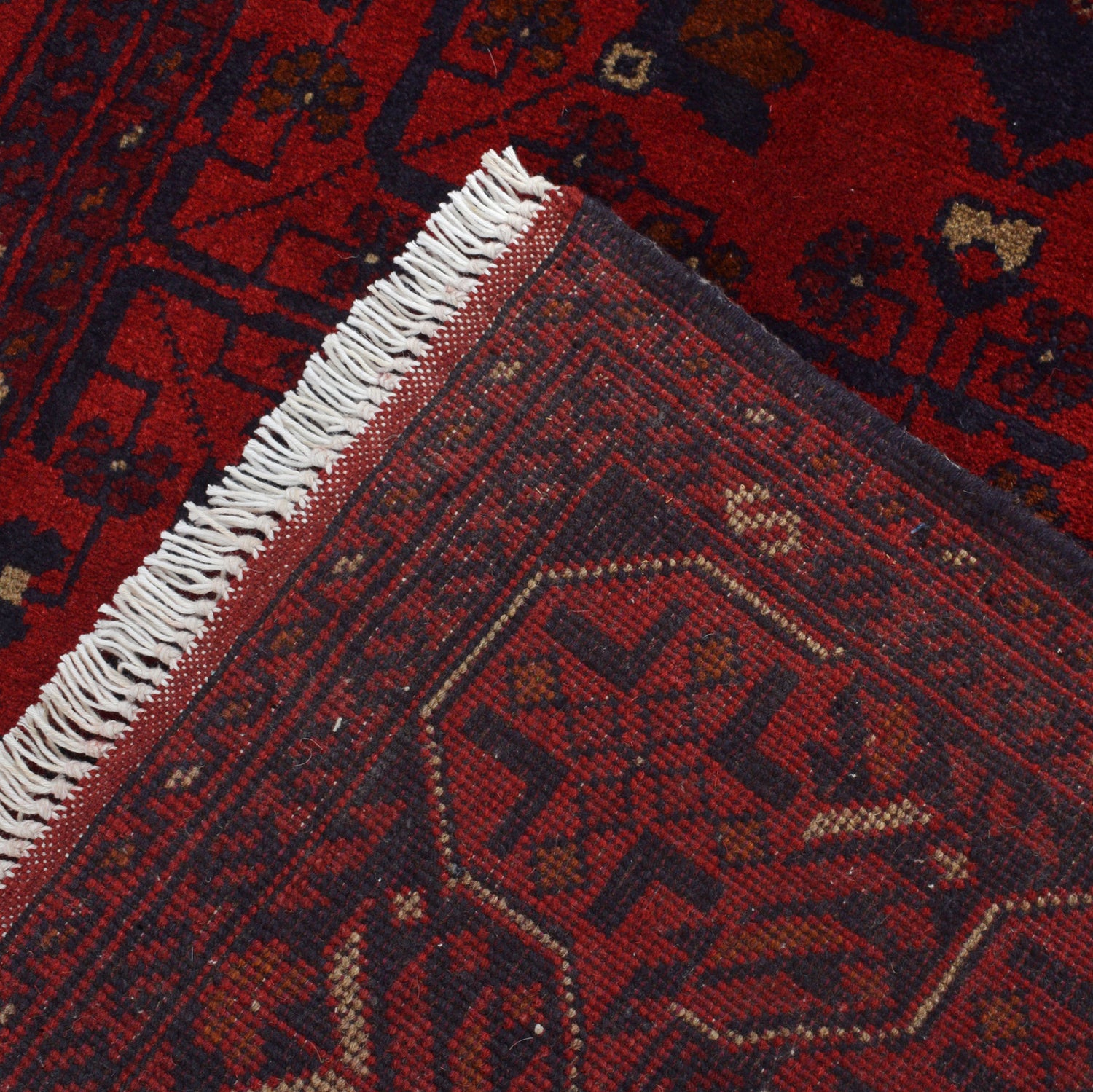 Khal Mohammadi Rug Handmade Red 3x5 ft