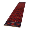Mashwani Runner Handmade Deep Red Geometric 12' Runner
