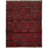 Baluchi Rug Handmade Multi Geometric 4x6 ft