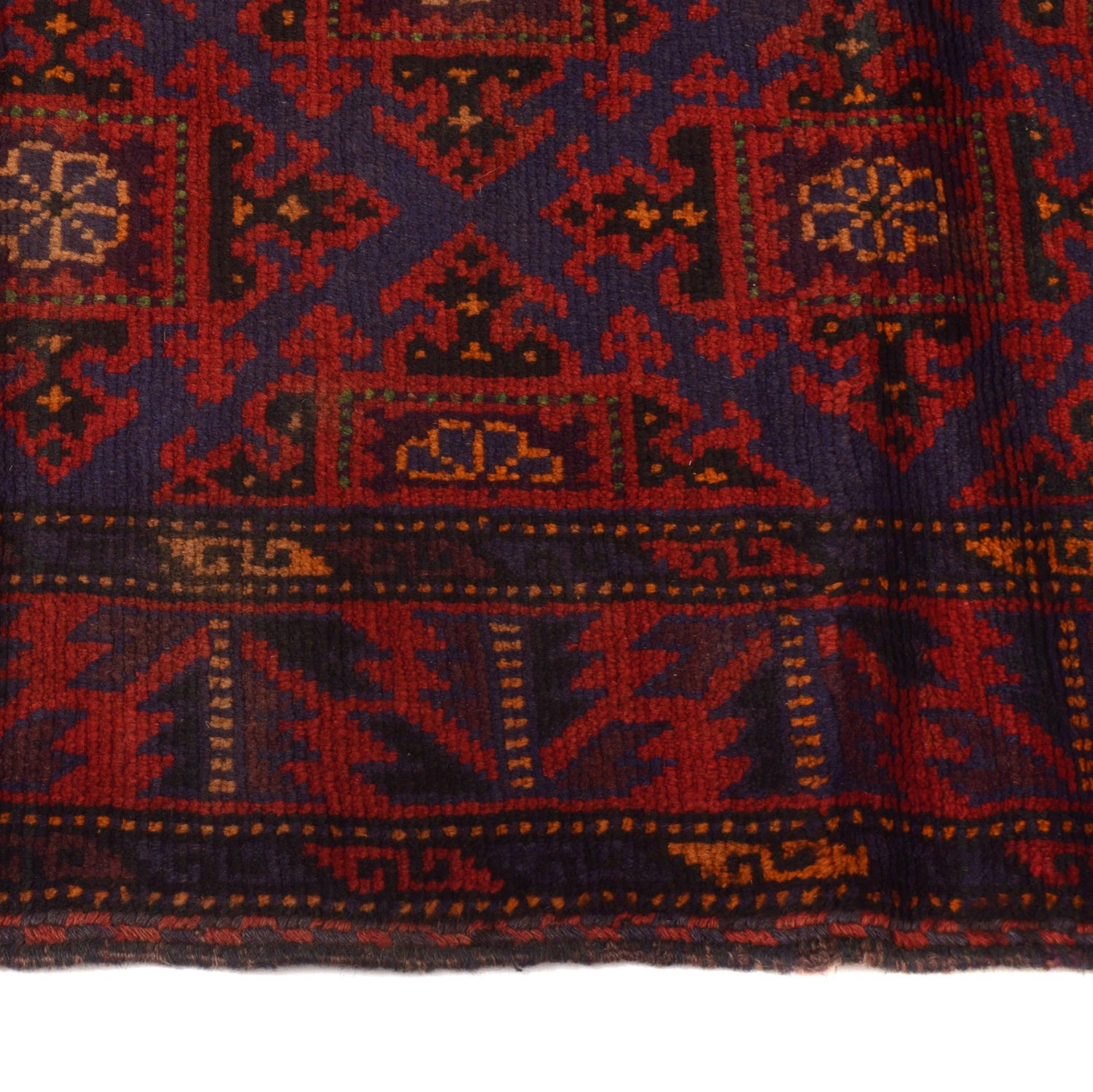 Baluchi Rug Handmade Multi Geometric 4x6 ft