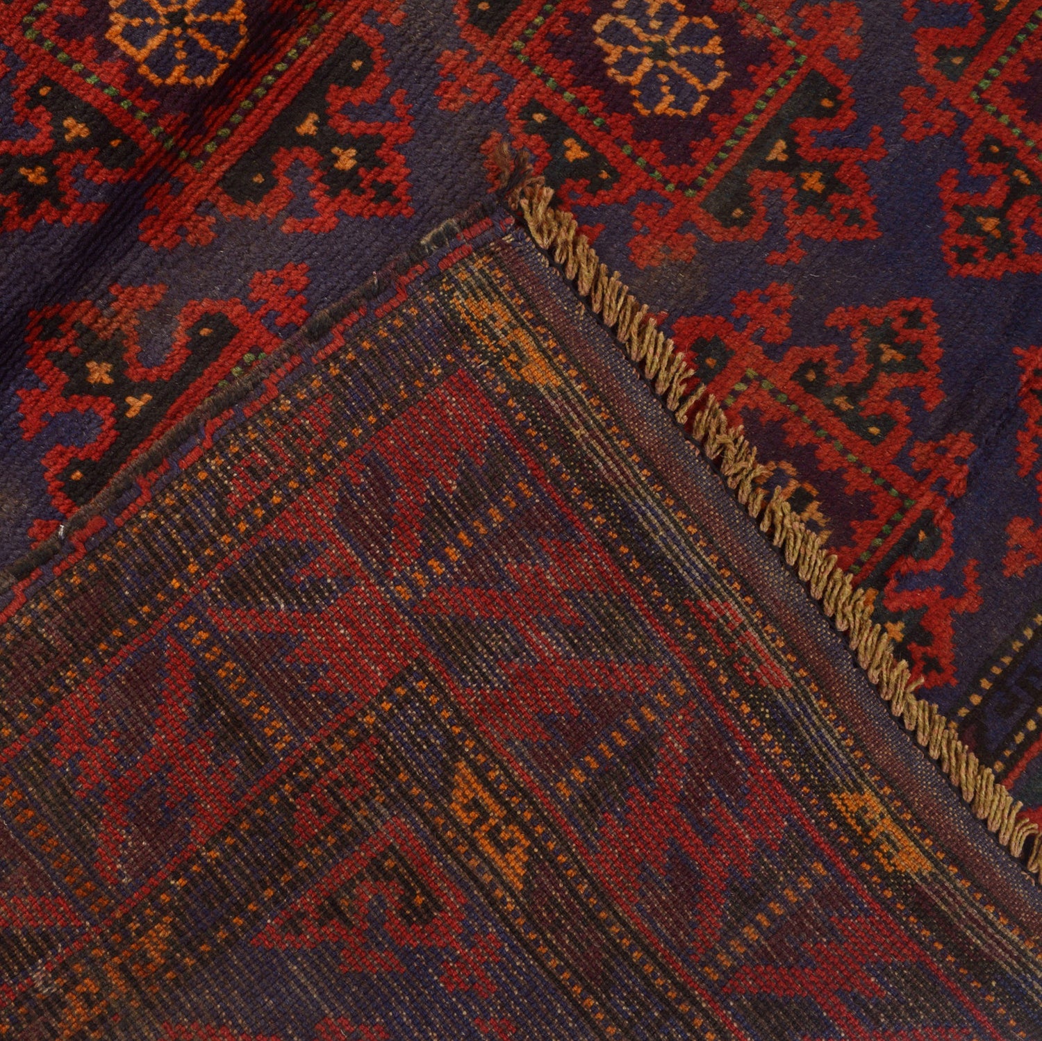 Baluchi Rug Handmade Multi Geometric 4x6 ft