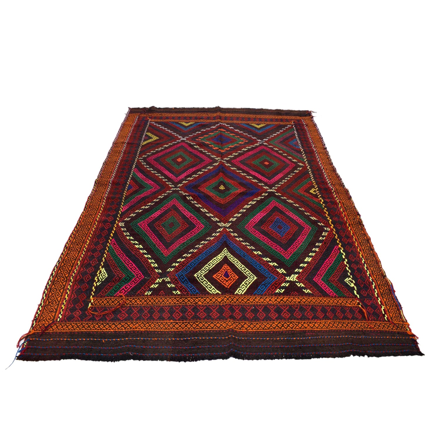 Suzuni Kilim Runner Handmade Multi 6x9 ft