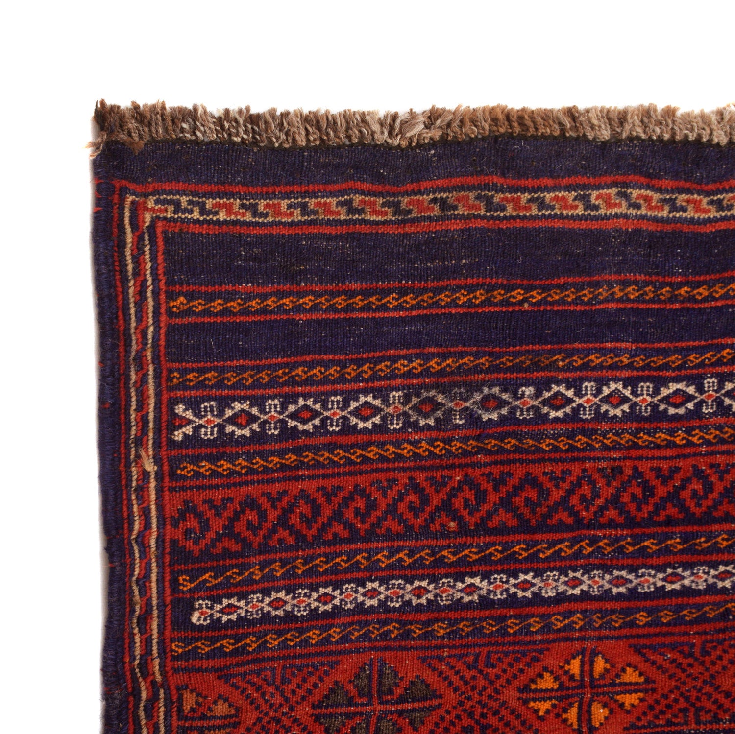 Laghari Kilim Area Rug Handmade Multi Geometric 4x6 ft