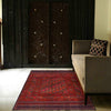 Laghari Kilim Area Rug Handmade Multi Geometric 4x6 ft