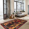 Baluchi Rug Handmade Orange Prayer Design 3x5 ft