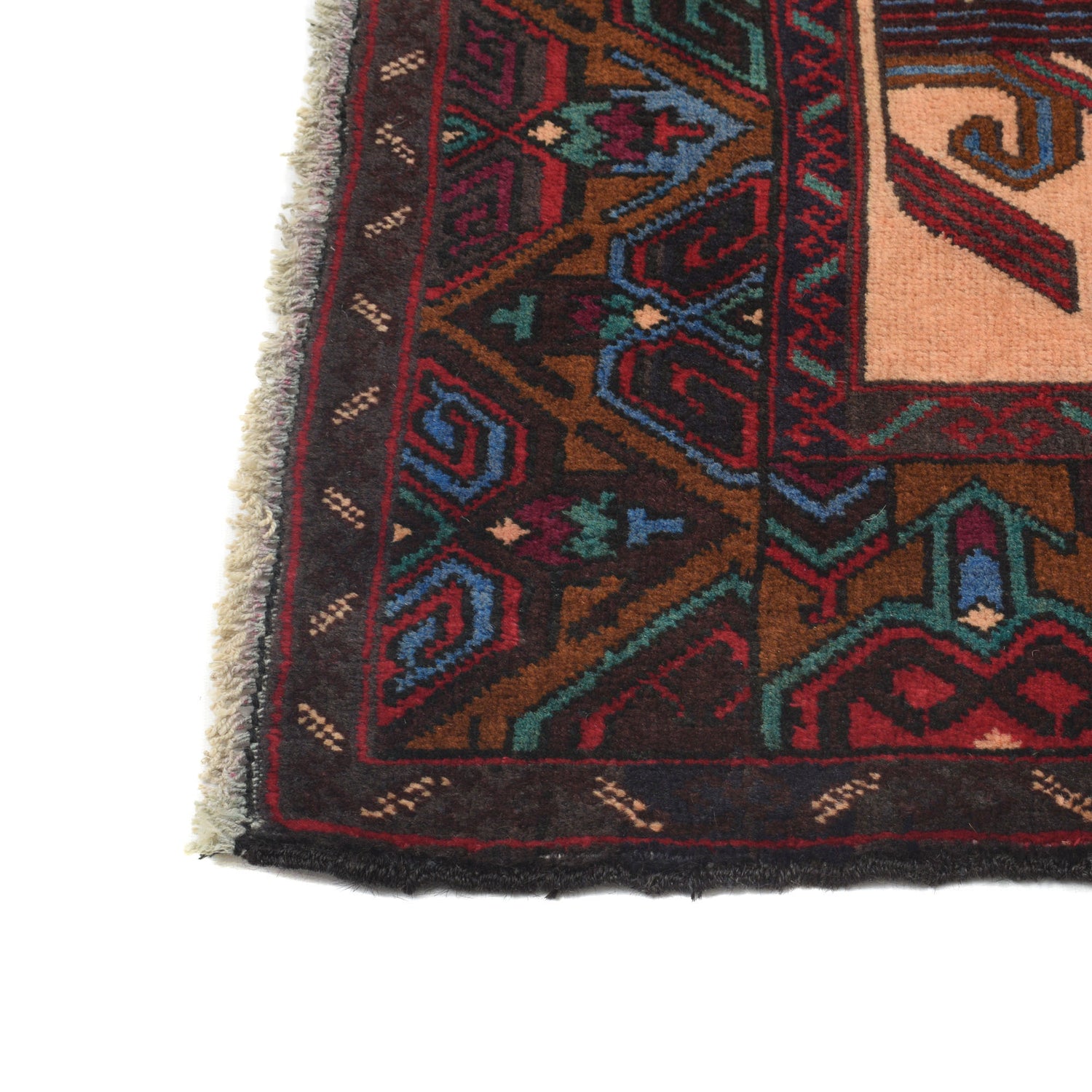 Baluchi Rug Handmade Multi Prayer Design 2x4 ft