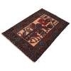 Baluchi Rug Handmade Multi Prayer Design 2x4 ft