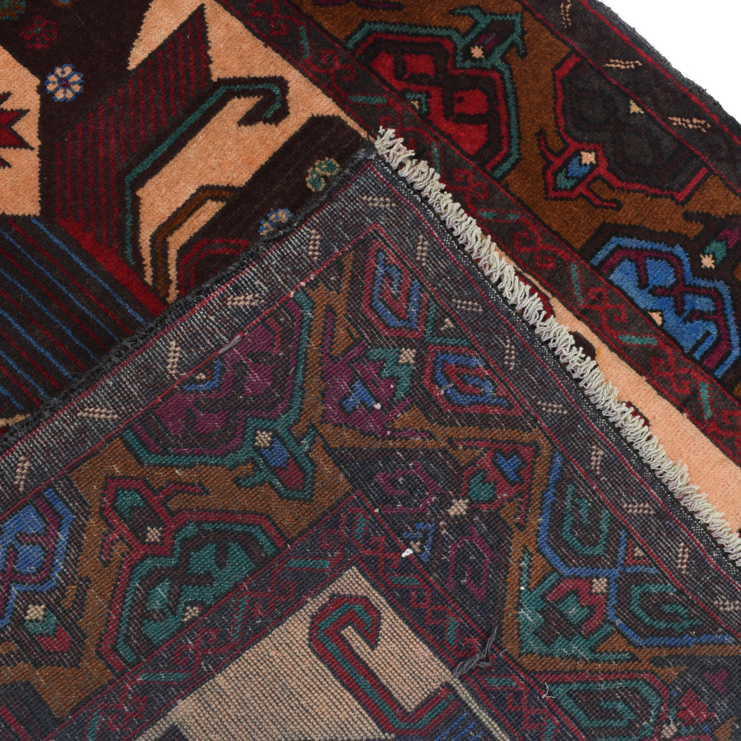 Baluchi Rug Handmade Multi Prayer Design 2x4 ft