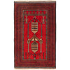 Baluchi Rug Handmade Red Prayer Design 3x5 ft