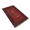 Baluchi Rug Handmade Red Prayer Design 3x5 ft