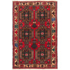 Baluchi Rug Handmade Red Geometric 3x5 ft
