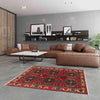 Baluchi Rug Handmade Red Geometric 3x5 ft