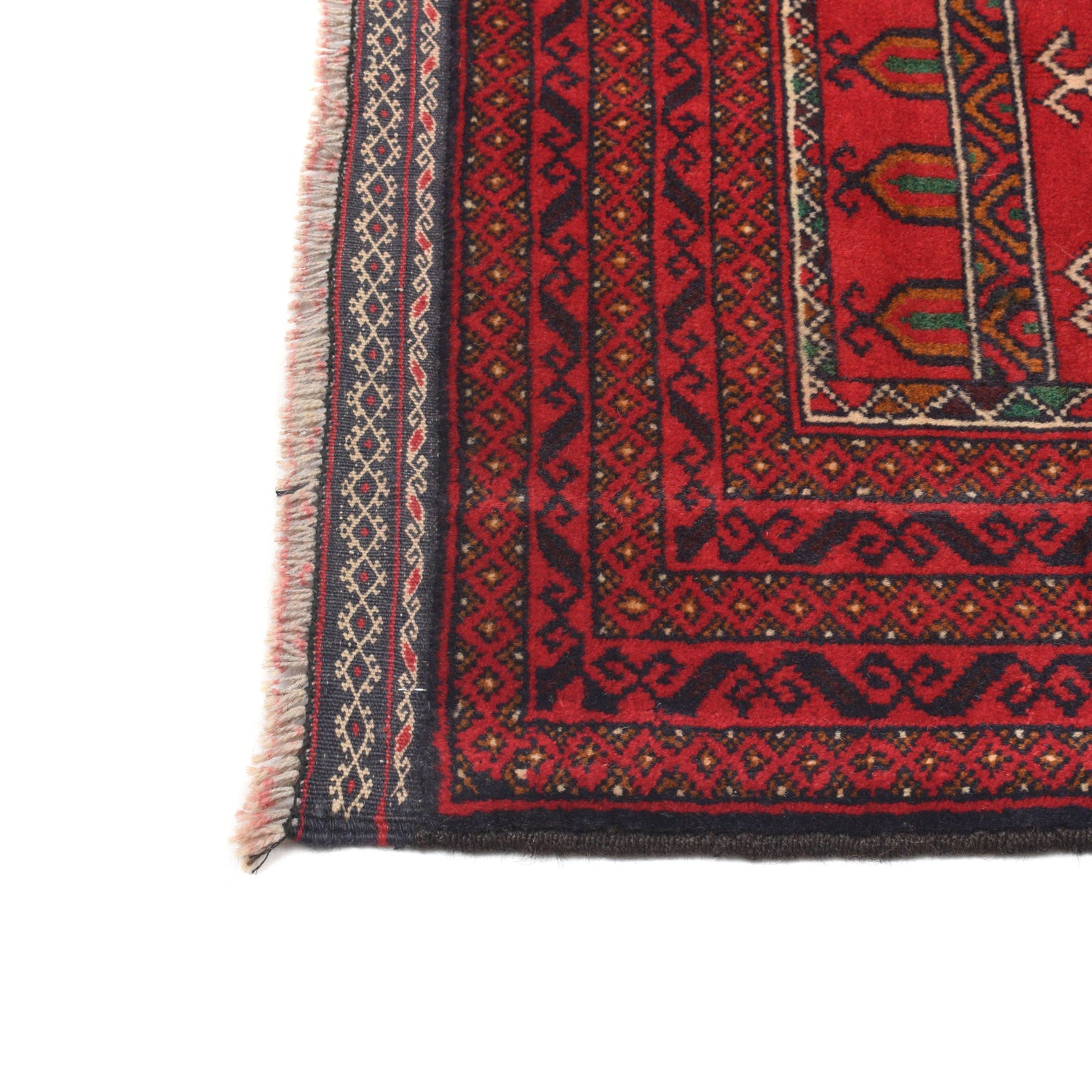 Baluchi Rug Handmade Red Prayer Design 3x5 ft