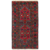 Baluchi Rug Handmade Blue Geometric 3x5 ft