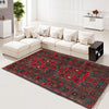 Baluchi Rug Handmade Blue Geometric 3x5 ft