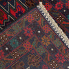 Baluchi Rug Handmade Blue Geometric 3x5 ft