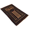 Baluchi Rug Handmade Beige Prayer Design 3x5 ft