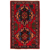 Baluchi Rug Handmade Red Geometric 3x5 ft