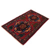 Baluchi Rug Handmade Red Geometric 3x5 ft