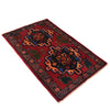 Baluchi Rug Handmade Red Geometric 3x5 ft