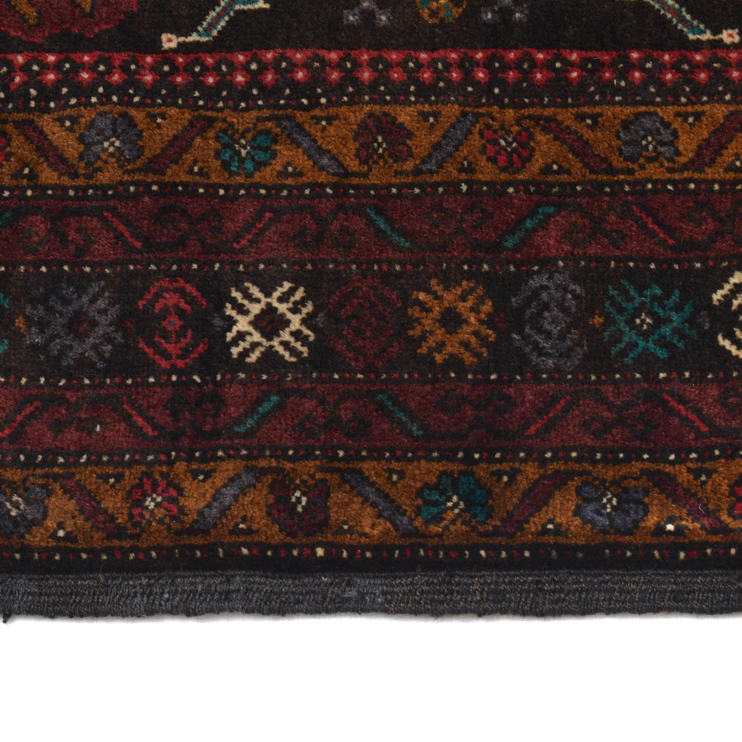 Baluchi Rug Handmade Multi Geometric 4x6 ft