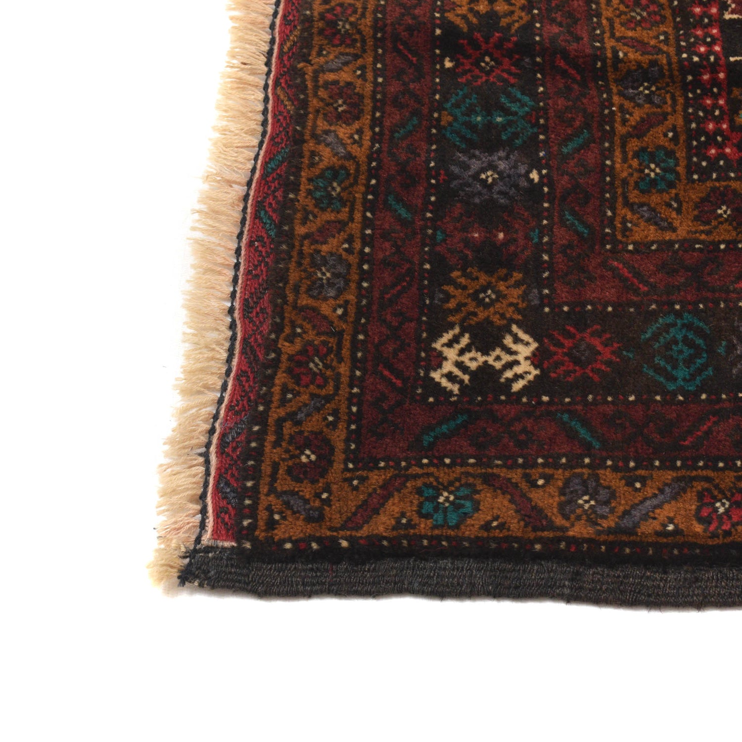 Baluchi Rug Handmade Multi Geometric 4x6 ft