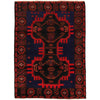 Baluchi Rug Handmade Multi Geometric 4x6 ft