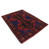 Baluchi Rug Handmade Multi Geometric 4x6 ft