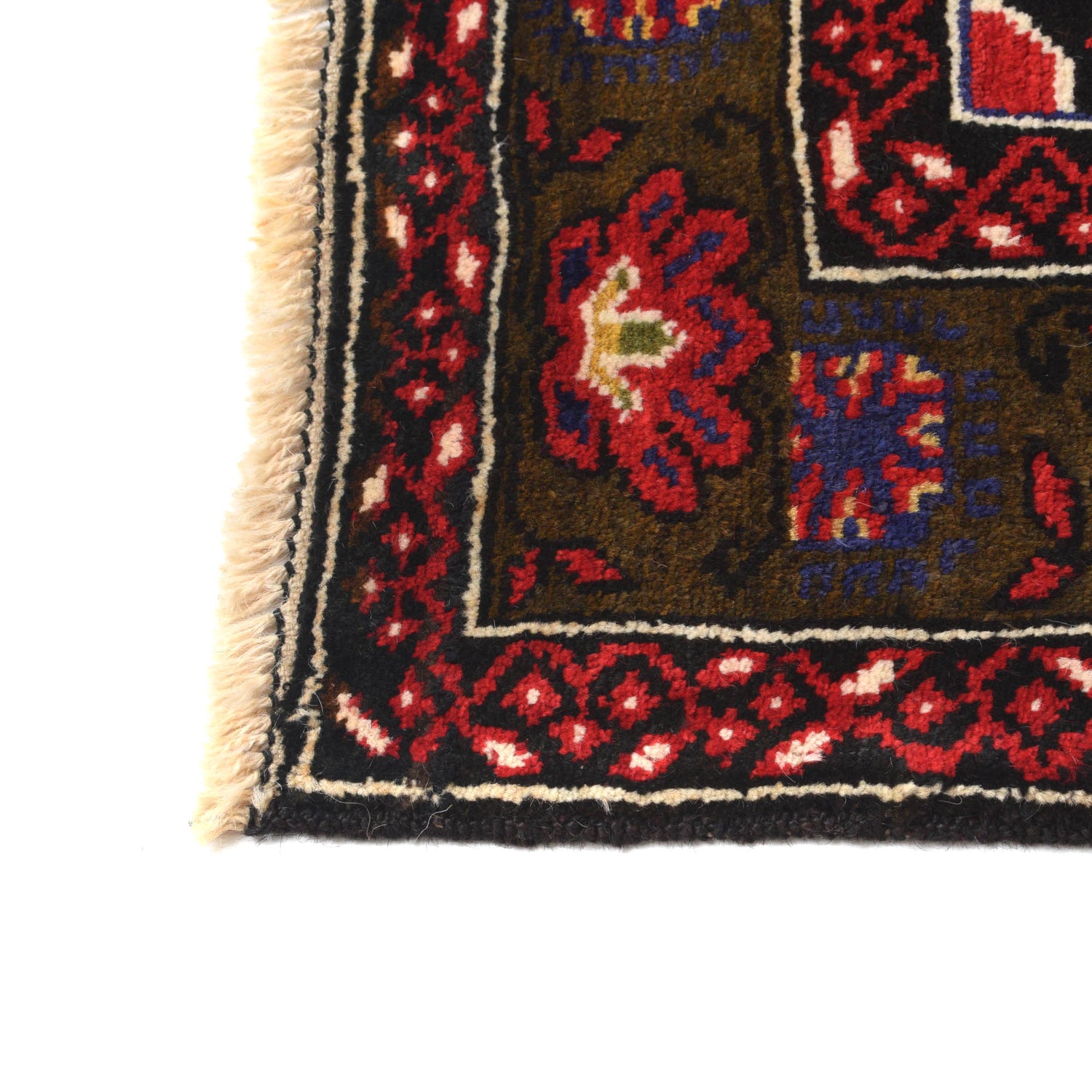 Baluchi Rug Handmade Multi Geometric 4x6 ft
