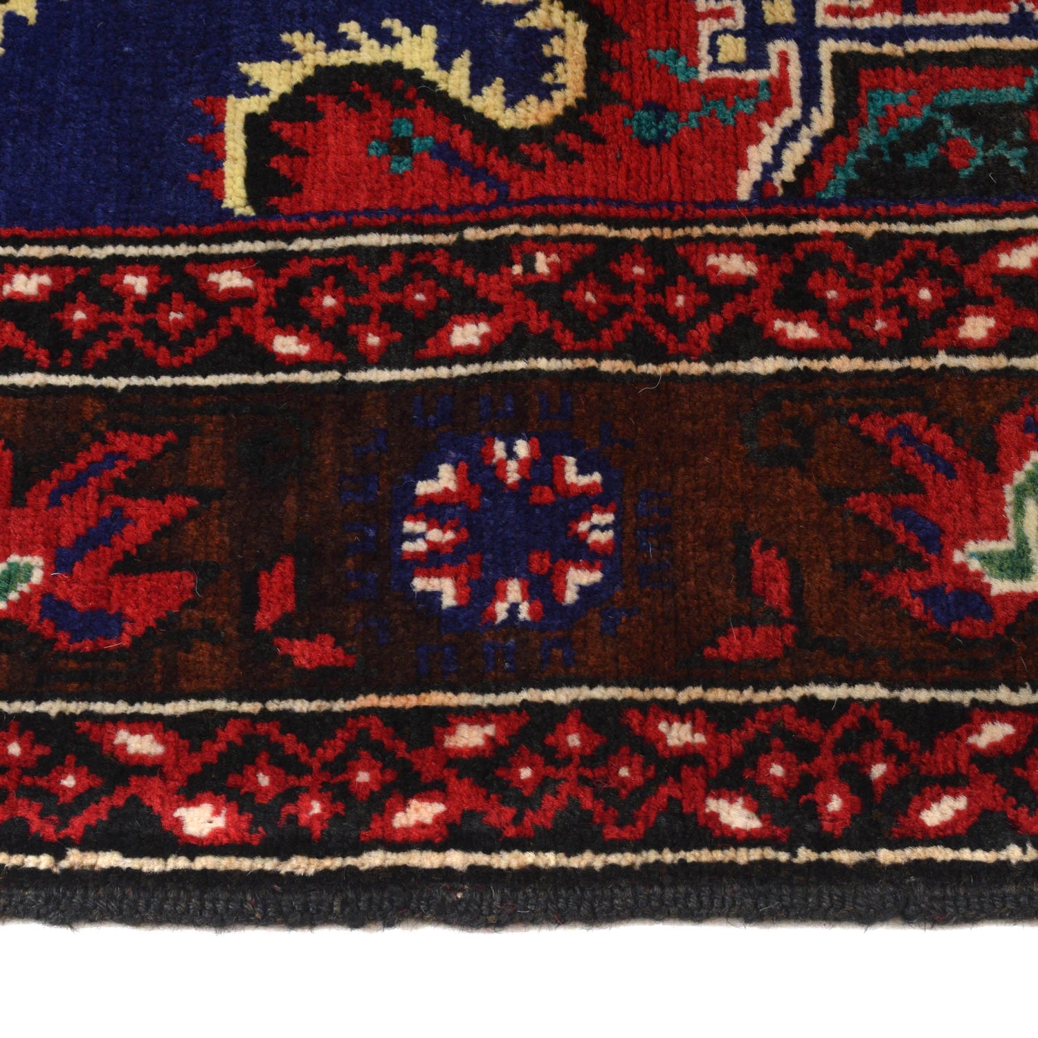 Baluchi Rug Handmade Multi Geometric 4x6 ft