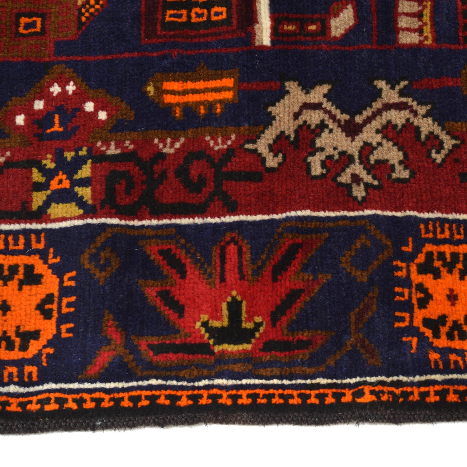 Pictorial Rug Handmade Multi Design