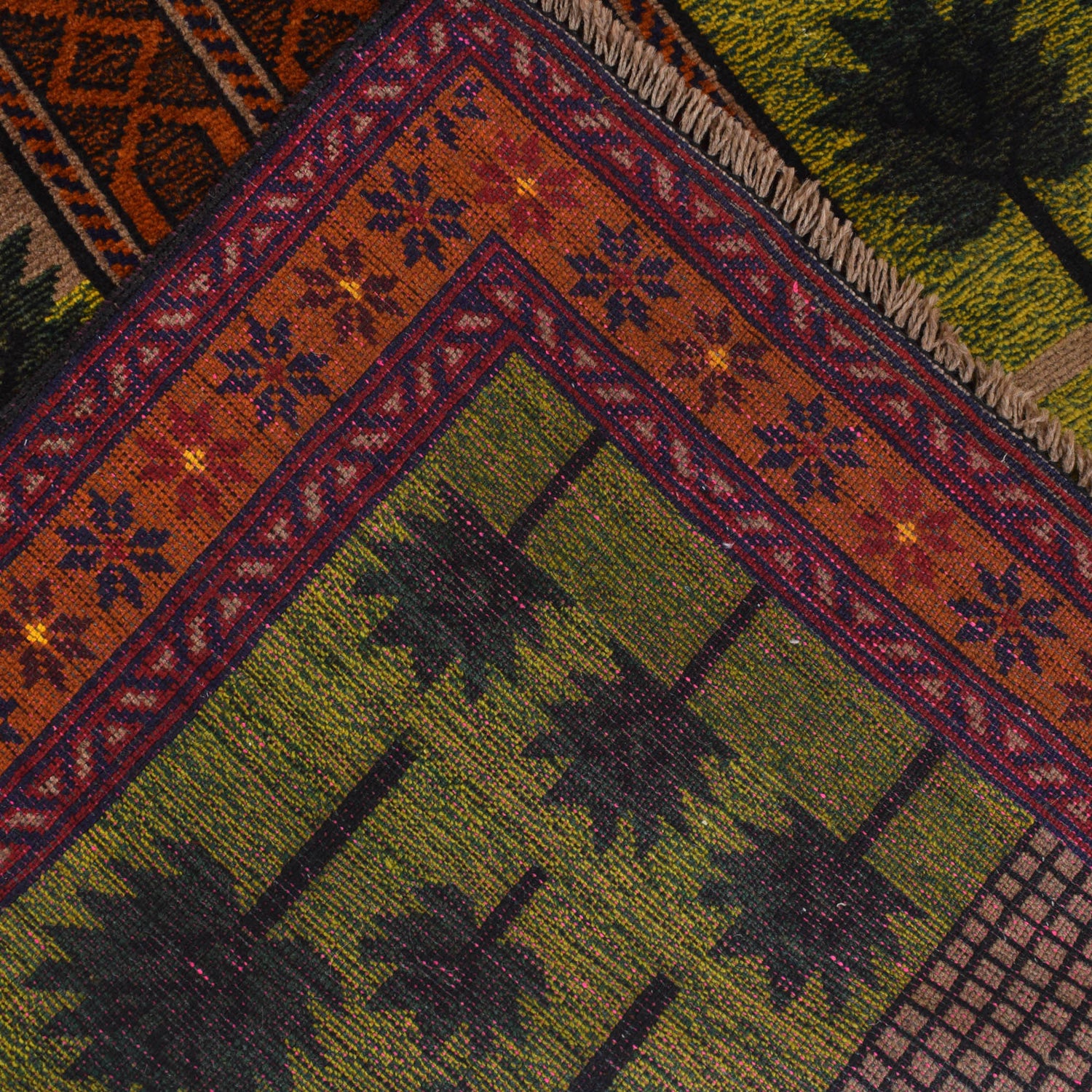 Pictorial Rug Handmade Multi Design