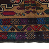 Baluchi Rug Handmade Multi Geometric 2x4 ft