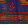 Baluchi Rug Handmade Blue Geometric 4x6 ft