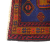Baluchi Rug Handmade Blue Geometric 4x6 ft