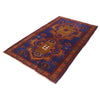 Baluchi Rug Handmade Blue Geometric 4x6 ft