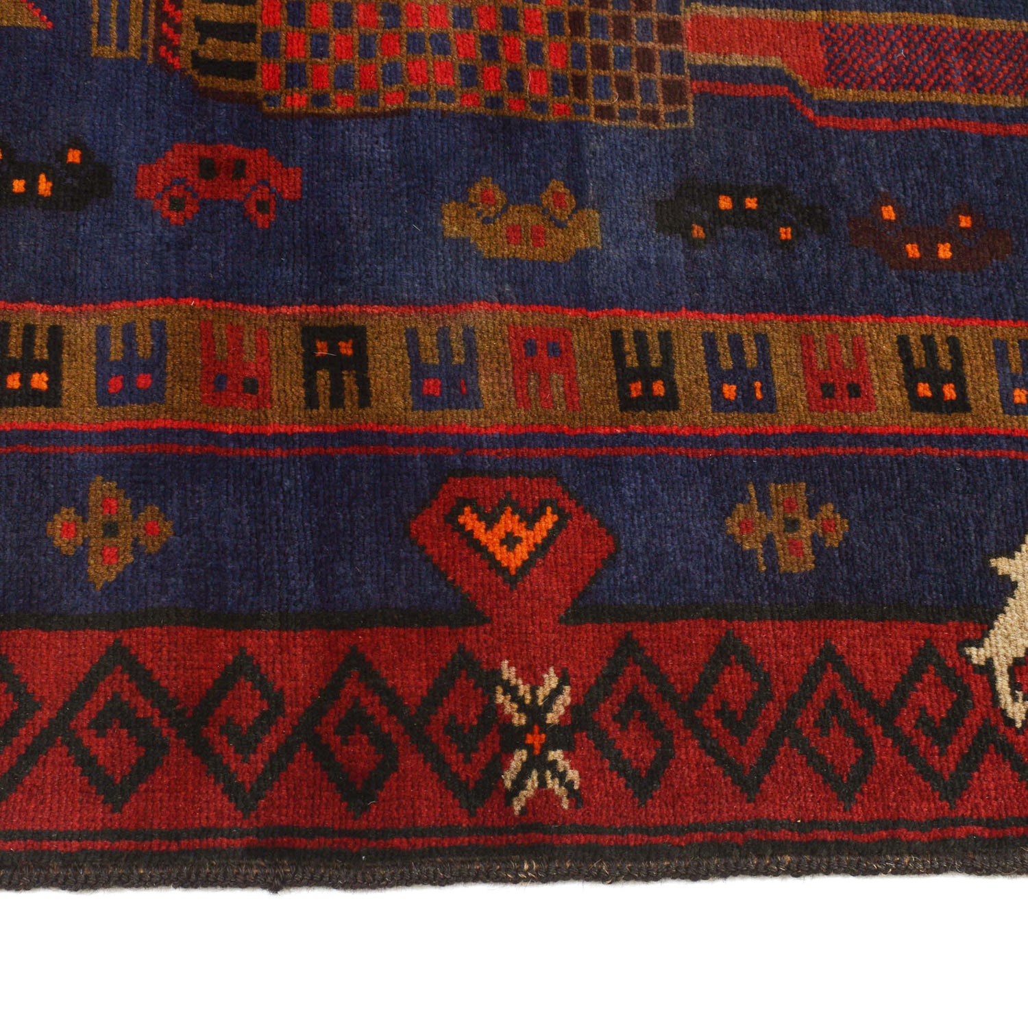 Pictorial Rug Handmade Multi Design