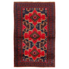 Baluchi Rug Handmade Red Geometric 4x7 ft
