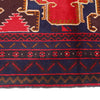 Baluchi Rug Handmade Red Geometric 4x7 ft